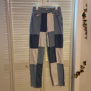 Pacsun Paneled Patchwork Mom Jeans